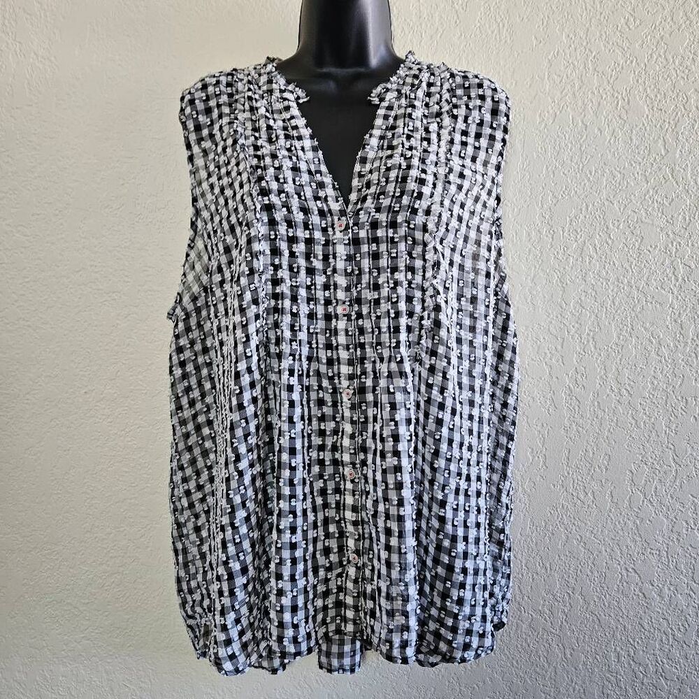 Anthropologie Maeve Ruffle Pintuck Sheer Blouse - Picture 2 of 8